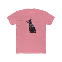 Doberman Pinscher #2  --  Men's Fitted Cotton Crew Tee