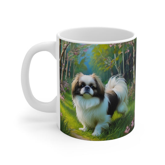 Charming Japanese Chin Ceramic Mug 11oz