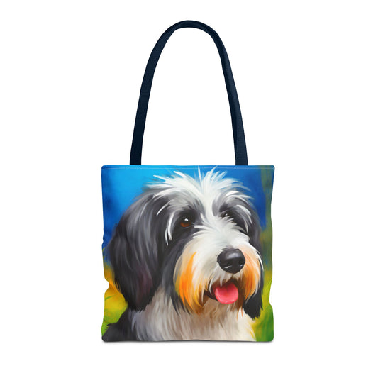 Polish Lowland Sheepdog Polyester Tote Bag (AOP)