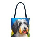 Polish Lowland Sheepdog Polyester Tote Bag (AOP)