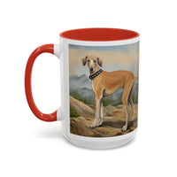 Sloughi - Arabian Greyhound - Ceramic Accent Coffee Mug - 2 Sizes