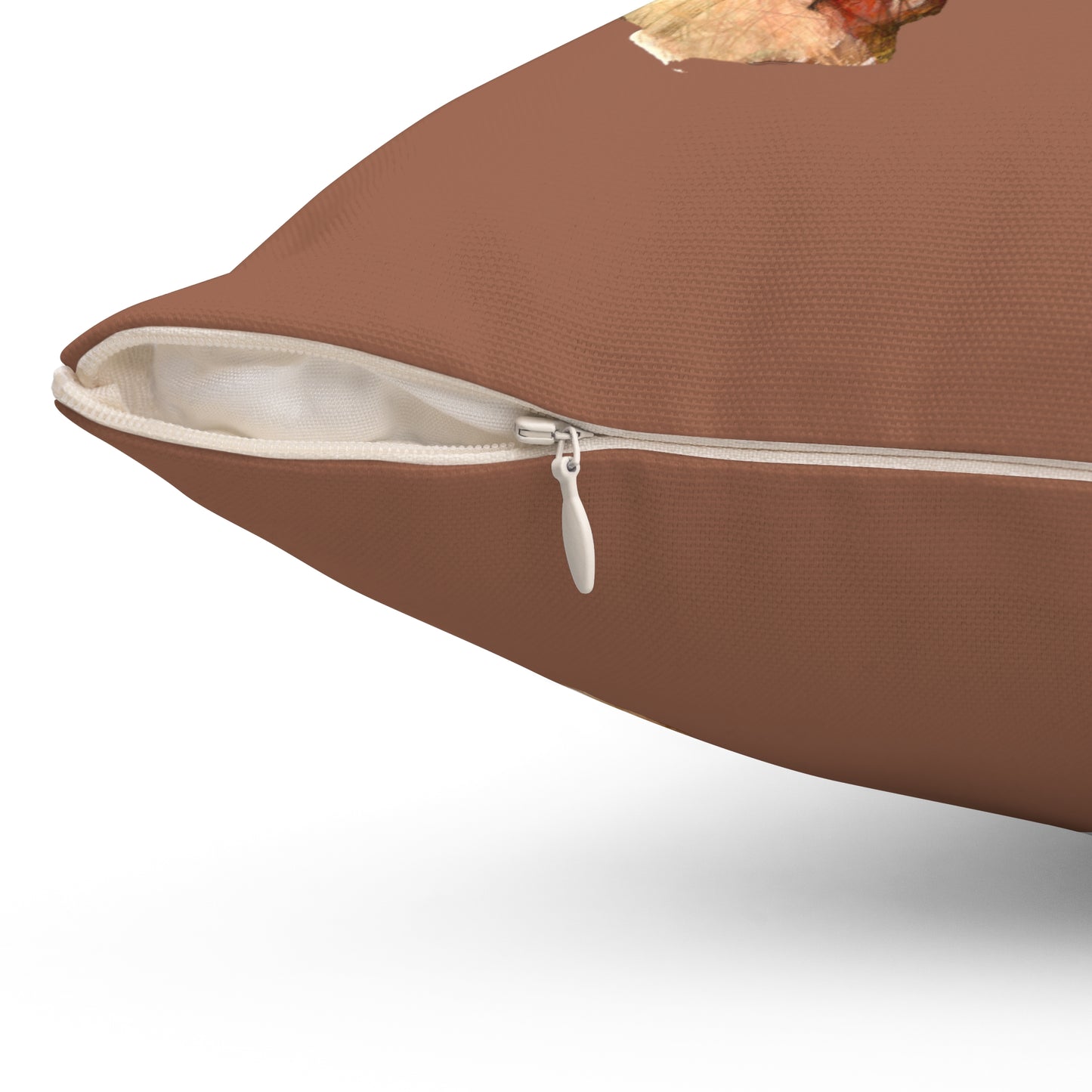 Pig 'Petunia'  Spun Polyester Throw Pillow