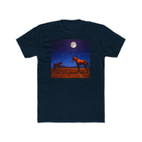 Horses in the Moonlight - Men's Cotton Crew Tee