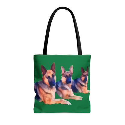 Majestic German Shepherd 'Trio' Artistic Painting Tote Bag