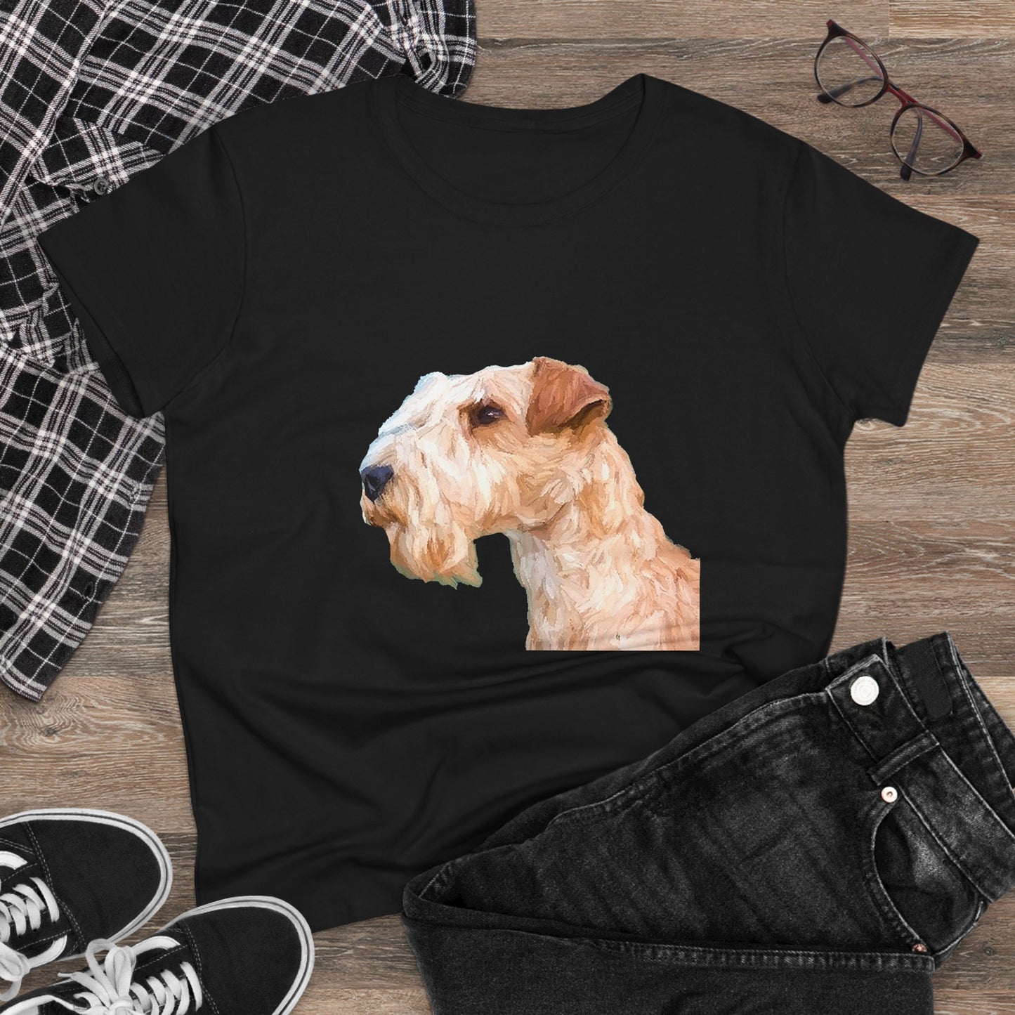Lakeland Terrier Women's Midweight Cotton Tee