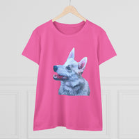 Norwegian Buhund Women's Midweight Cotton Tee