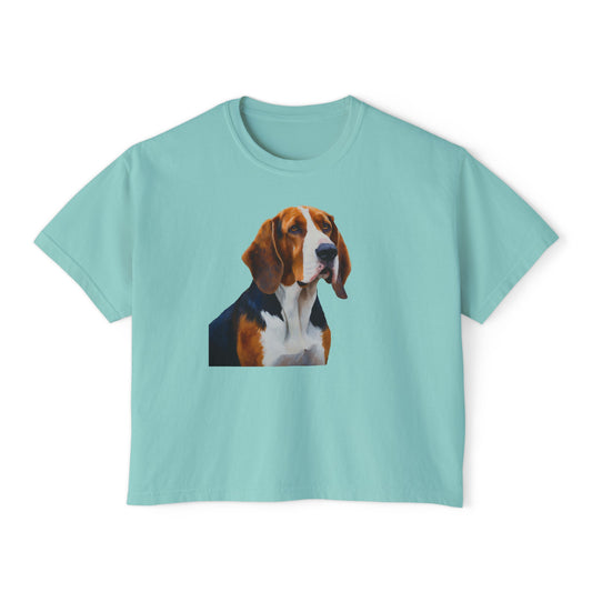 American English Coonhound Women's Oversized Boxy Tee
