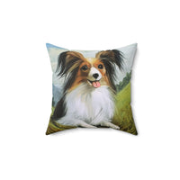 Papillon Spun Polyester Throw  Pillow