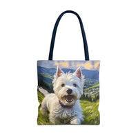 Westie #2 - West Highland Terrier - Polyester Tote Bag (AOP)