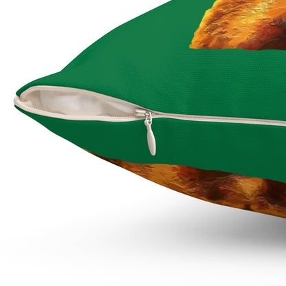 Irish Terrier 'Jocko' Spun Polyester Throw Pillow