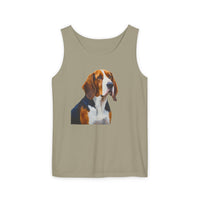 American English Coonhound Unisex Relaxed Fit Ringspun Cotton Tank Top