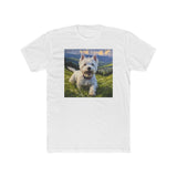 Westie Adventure Men's Cotton Crew Tee