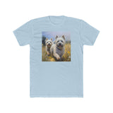 Cairn Terriers  - Men's Fitted Cotton Crew Tee