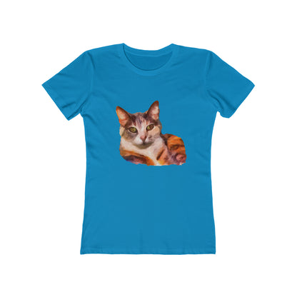 Smidget the Cat - -  Women's Slim Fit  Ringspun Cotton T-Shirt