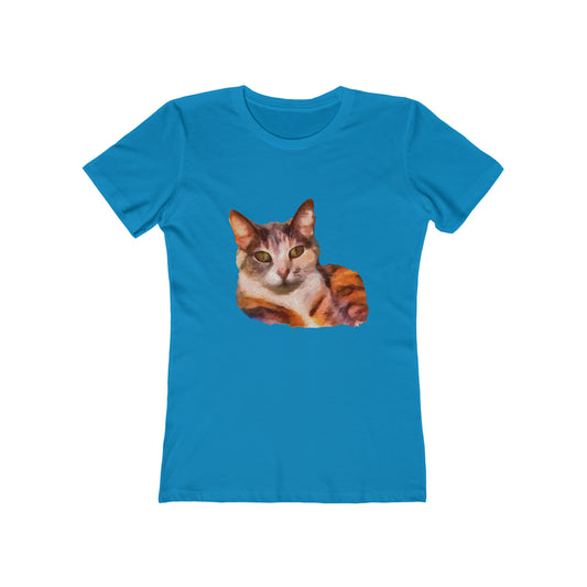 Smidget the Cat - -  Women's Slim Fit  Ringspun Cotton T-Shirt