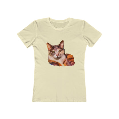Smidget the Cat - -  Women's Slim Fit  Ringspun Cotton T-Shirt