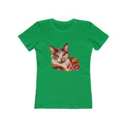 Smidget the Cat - -  Women's Slim Fit  Ringspun Cotton T-Shirt