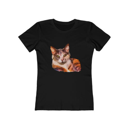 Smidget the Cat - -  Women's Slim Fit  Ringspun Cotton T-Shirt