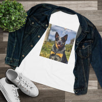 Blue Heeler - Australian Cattle Dog 'Bailey' Women's Relaxed Fit Cotton Tee