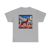 Coyotes in Moonlight Unisex Heavy CottonTee