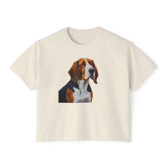 American English Coonhound Women's Oversized Boxy Tee