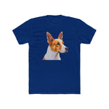 Canaan Dog of Israel - Men's Fitted Cotton Crew Tee