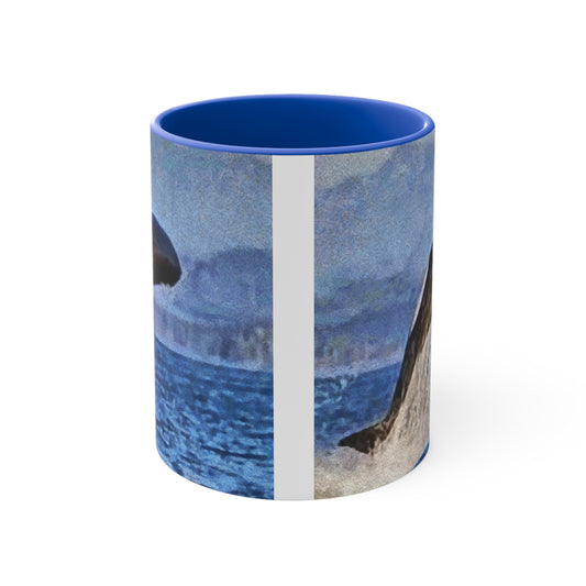 Whale - 'Leviathan' Accent Coffee Mug, 11oz
