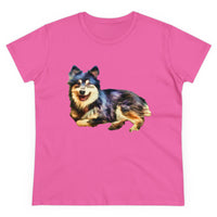 Finnish Lapphund Women's Midweight Cotton Tee