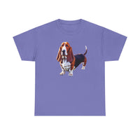 Basset Hound  --  Unisex Heavy Cotton Tee