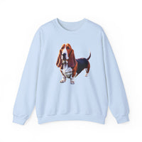 Basset Hound  --  Unisex 50/50 Crewneck Sweatshirt