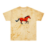 Horse 'Old Red' Unisex Cotton  -  Color Blast T-Shirt