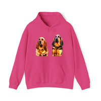 Bloodhounds 'Bear and Bubba'  Unisex 50/50 Hoodie