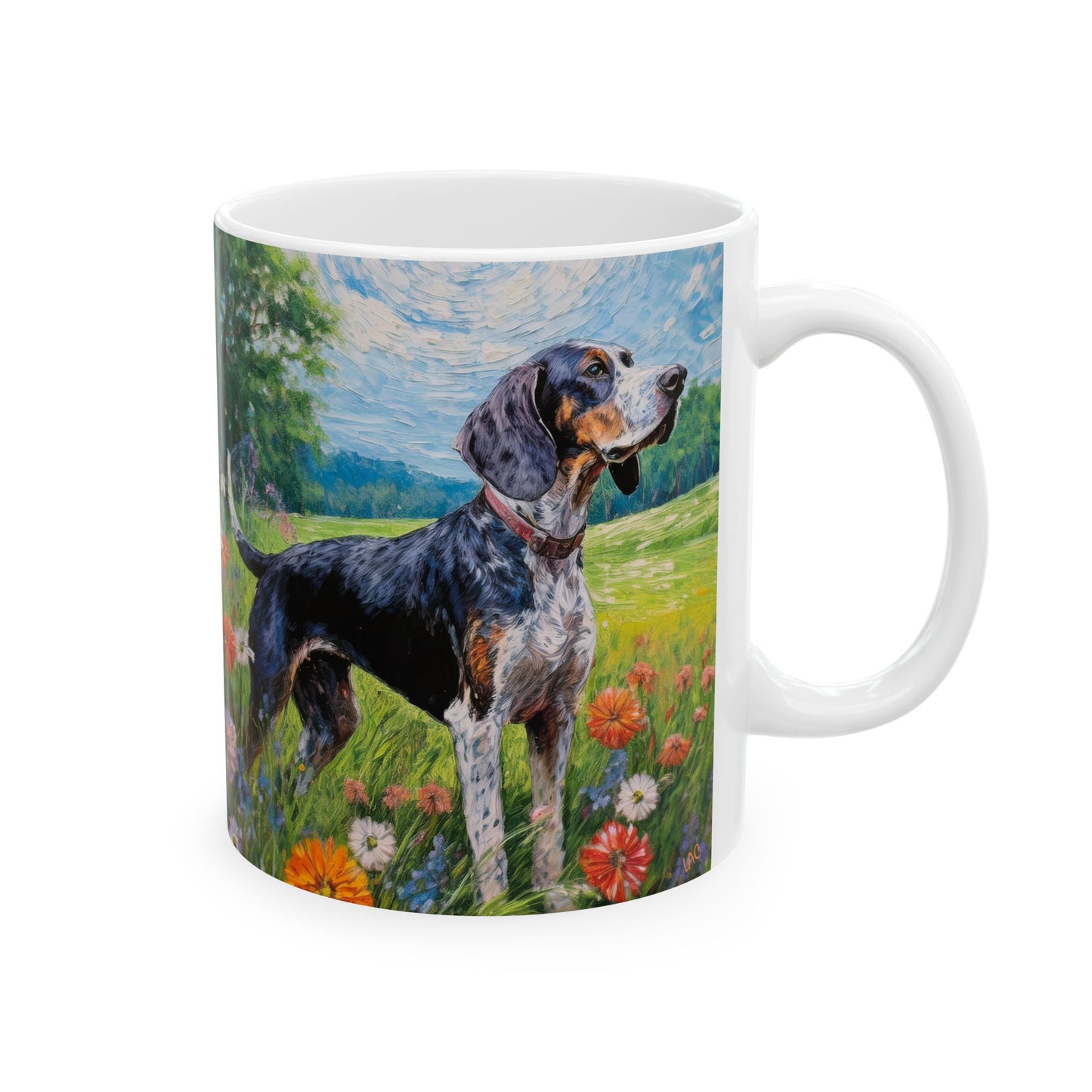 Bluetick Coonhound Ceramic Mug - Elevate Every Sip
