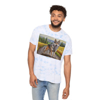 Czechoslovakian Vlciak Wolfdog Classic  FWD Fashion Tie-Dyed T-Shirt