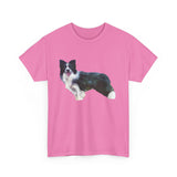 Border Collie '#1'  -  Unisex Heavy Cotton Tee