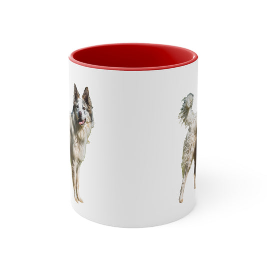 Pyrenean Shepherd  11oz Ceramic Accent Mug