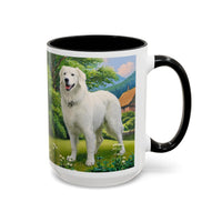 Hungarian Kuvasz - Ceramic Accent Coffee Mug - 2 Sizes