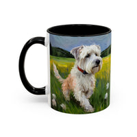 Dandie Terrier - Ceramic Accent Coffee Mug  - 2 Sizes