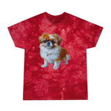 Pekingese Puppy Classic Tie-Dye Tee, Crystal