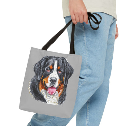 Bernese Mountain Dog Polyester Tote Bag (AOP)