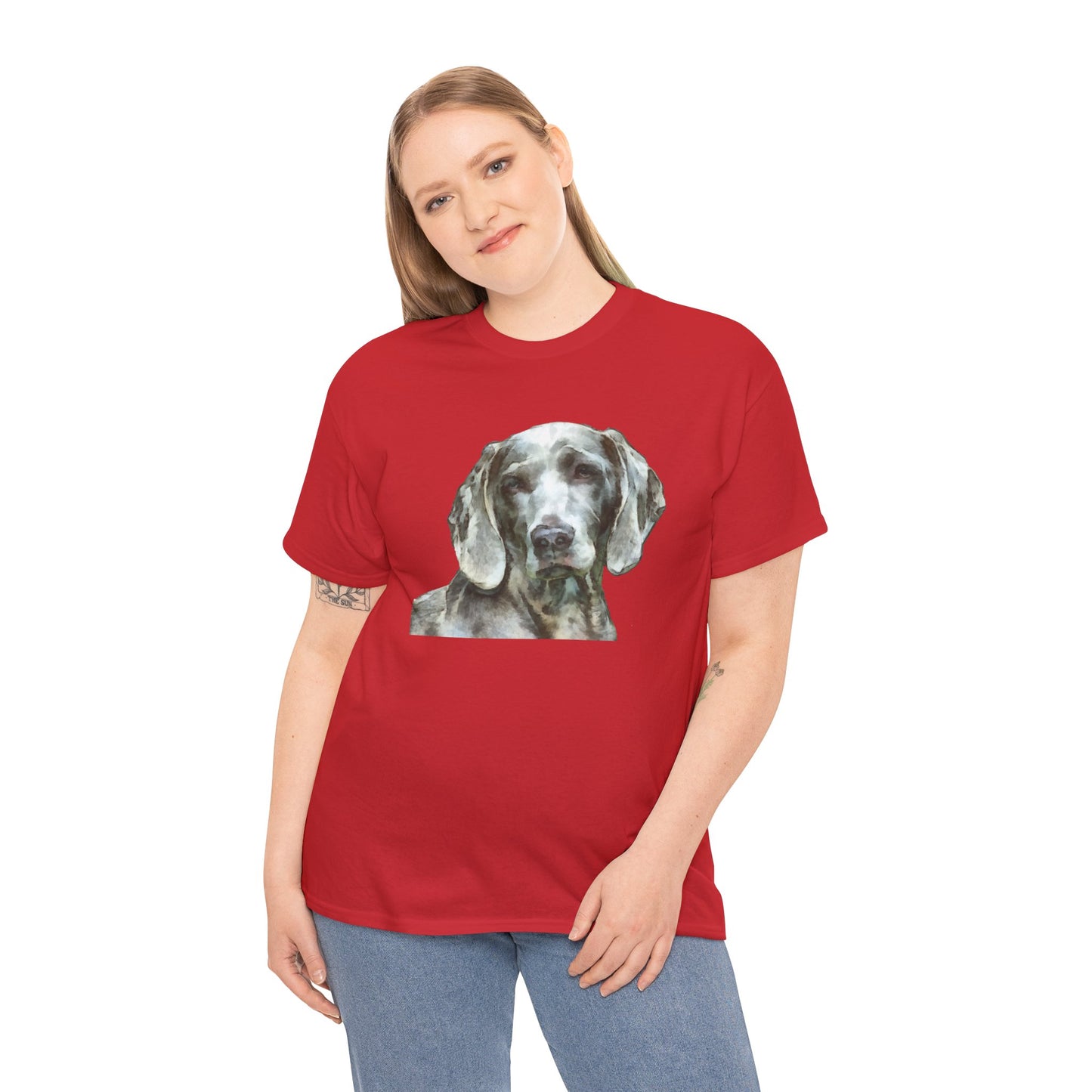 Weimaraner 'Greyson' Unisex Heavy Cotton Tee