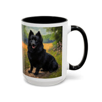 Schipperke  Accent Coffee Mug - 2 sizes  -  Perfect Gift for Dog Lovers