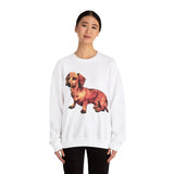 Dachshund 'Simone' Unisex 50/50 Crewneck Sweatshirt