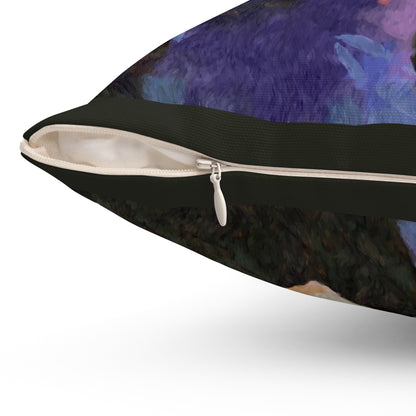 Violin 'The Bowist' Spun Polyester Throw Pillow
