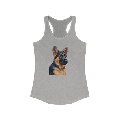 German Shepherd Puppy Women's Classic Racerback Tank