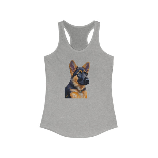 German Shepherd Puppy Women's Classic Racerback Tank