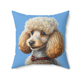 Standard Poodle #2  - Spun Polyester Square Pillow