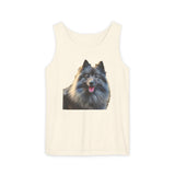 Keeshond Unisex Relaxed Fit Garment-Dyed Tank Top
