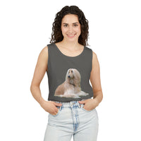 Afghan Hound Unisex Relaxed Fit Garment-Dyed Tank Top