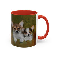 Welsh Corgies - Ceramic Accent Coffee Mug - 2 Sizes